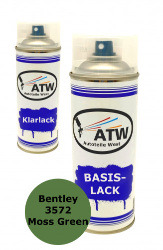 Autolack für Bentley 3572 Moss Green +400ml Klarlack Set